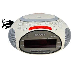 SONY PSYC ICF-CD832 AM/FM CD-R/RW Alarm Clock - Tested/Works